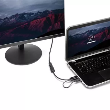 Adattatore HDMI a DisplayPort StarTech.com - 4K 30Hz, 3840 x 2160 pixel, 1080p, 720p, 120 Hz, nero, MegaChips - STDP2600, convertitore video attivo
