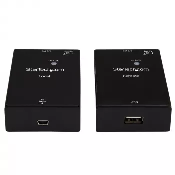 Extender USB 2.0 su cavo Cat5e/Cat6 (RJ45) StarTech.com – fino a 50 m – kit adattatore extender per porta USB ad alta velocità – con alimentazione – extender USB su cavo Ethernet – 480 Mbit/s – metallo