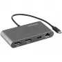 Dock Mini Thunderbolt per doppio monitor StarTech.com, DisplayPort 4K 60Hz, hub senza driver per Windows e Mac, Gigabit Ethernet, 1x USB-A (USB 5Gbps), cavo da 11