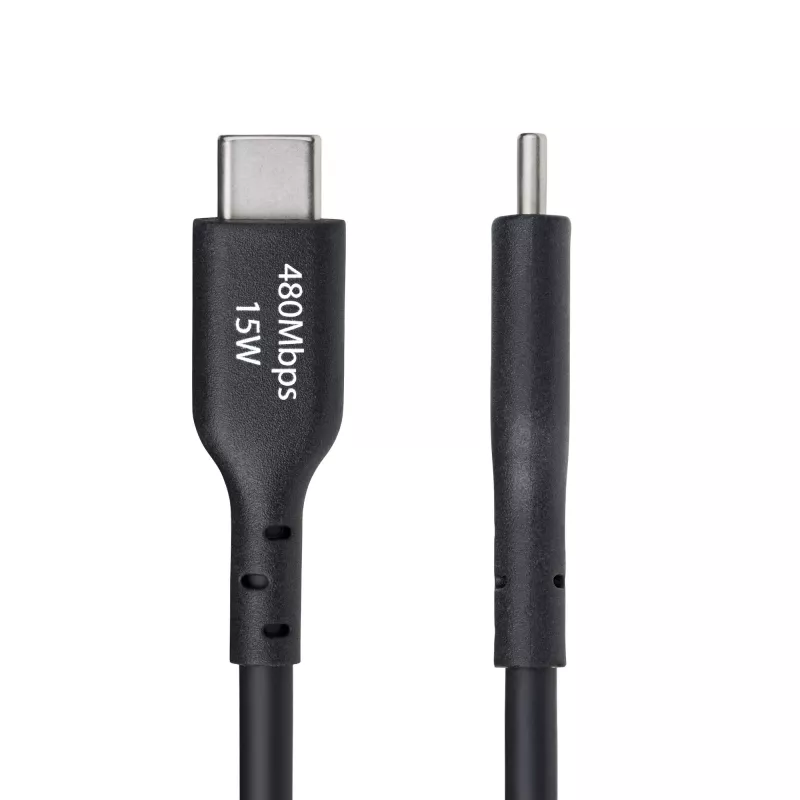 Cavo di ricarica USB-A a USB-C StarTech.com 3 m, ricarica e sincronizzazione, 3A, USB 2.0, guaina TPE – cavo di ricarica USB nero