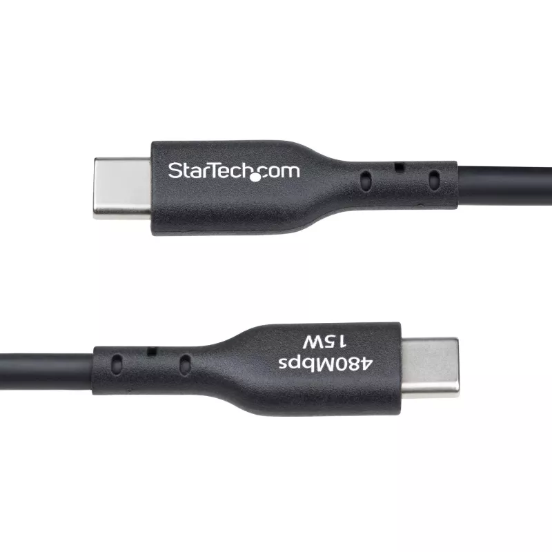 Cavo di ricarica USB-A a USB-C StarTech.com 3 m, ricarica e sincronizzazione, 3A, USB 2.0, guaina TPE – cavo di ricarica USB nero
