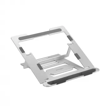 Supporto per laptop Kensington Easy Riser in alluminio, supporto per laptop, argento, alluminio, silicone, acciaio, 40,6 cm (16 pollici), 5 kg, 86 - 118 mm