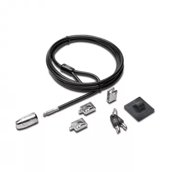 Kit di chiusura per desktop e periferiche Kensington 2.0, 2,44 m, Kensington, chiave, acciaio al carbonio, nero, argento