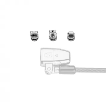 Kit di ancoraggi di sicurezza Kensington ClickSafe Universal Slots, ancoraggio, acciaio inossidabile, 3 pz., 31 g, 115 mm, 85 mm