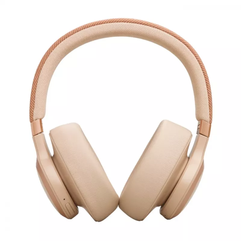 JBL Live 770NC cuffie wireless con archetto chiamate/musica Bluetooth sabbia