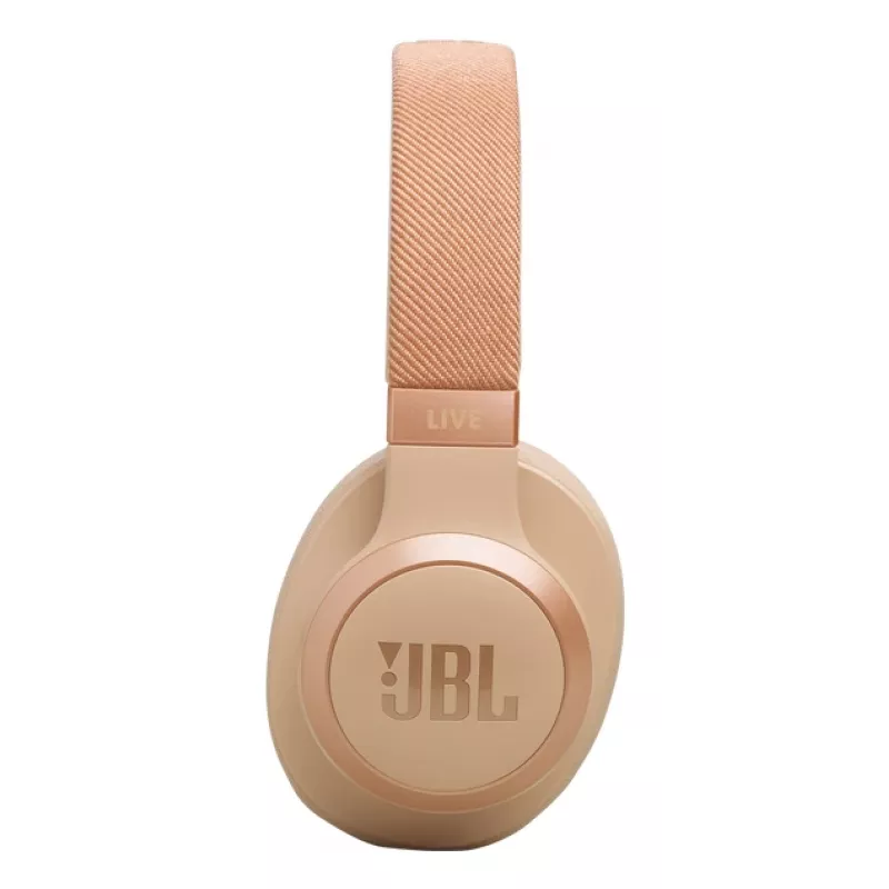 JBL Live 770NC cuffie wireless con archetto chiamate/musica Bluetooth sabbia