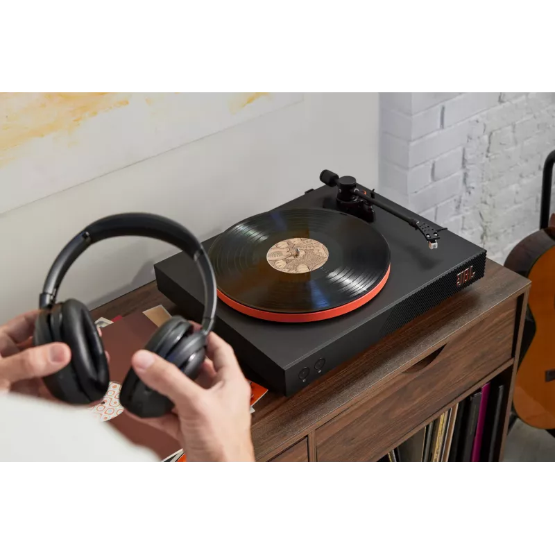 JBL Spinner BT giradischi a trasmissione a cinghia nero, arancione
