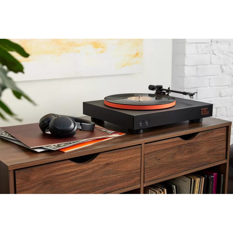 JBL Spinner BT giradischi a trasmissione a cinghia nero, arancione
