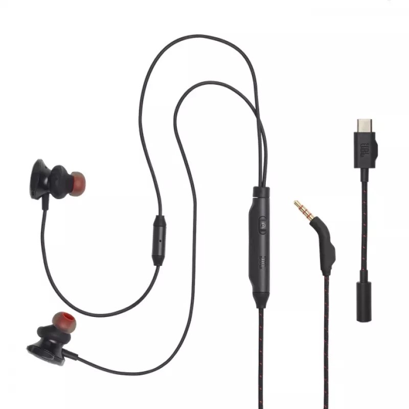 JBL JBLQTUM50CBLK Cuffie/Headset con filo In-Ear Gaming Nero