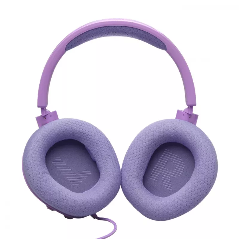 Headset gaming over-ear con filo JBL Quantum 100M2 — circumaurale, 20–20000 Hz, cavo 1,2 m, viola