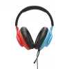 JBL Quantum 100N Headset con filo Archetto Gaming Blu, Rosso