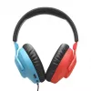 JBL Quantum 100N Headset con filo Archetto Gaming Blu, Rosso