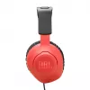 JBL Quantum 100N Headset con filo Archetto Gaming Blu, Rosso