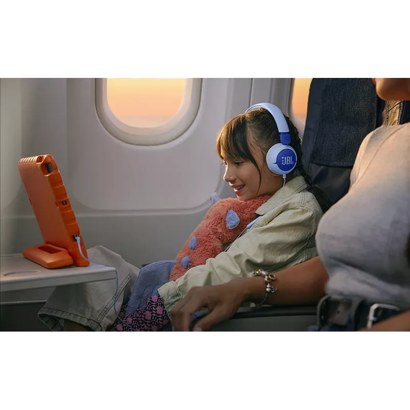JBL Junior 320 Headset con filo Archetto Chiamate/Musica Blu