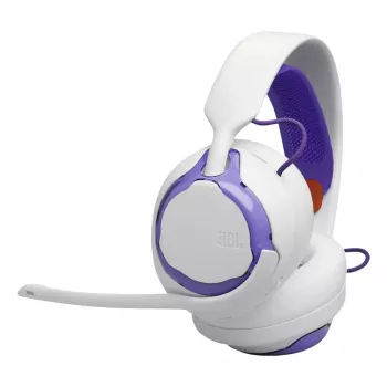JBL Quantum 250 Headset con filo Archetto Gaming Viola, Bianco
