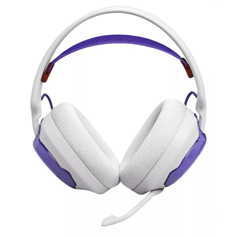 JBL Quantum 250 Headset con filo Archetto Gaming Viola, Bianco