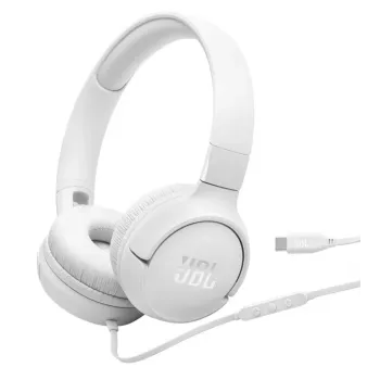 JBL Tune 520C USB-C Cuffie con filo Archetto Chiamate/Musica USB Type-C Bianco