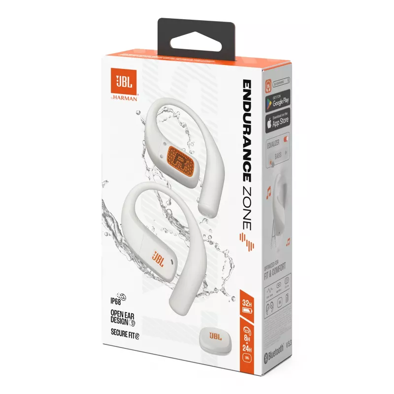 JBL Endurance Zone Headset Wireless Open-ear Sport Bluetooth Bianco