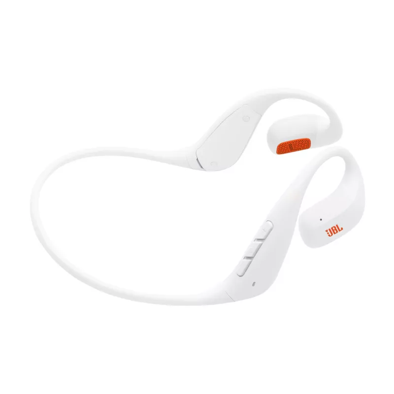 Headset JBL Endurance Pace Wireless Open-ear Sport Bluetooth USB Type-C Bianco, 20–20000 Hz, 120 g