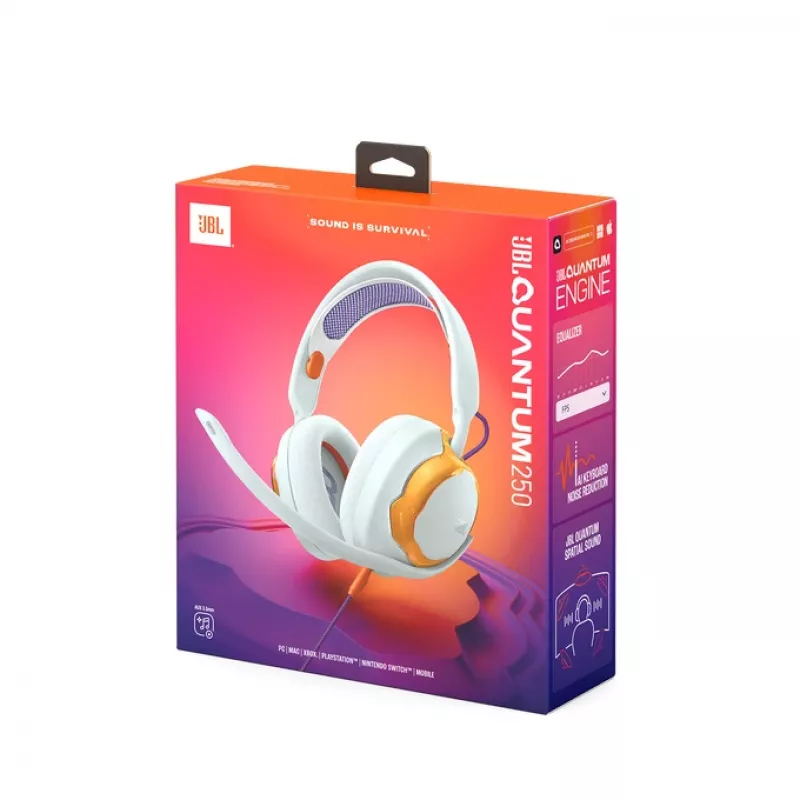 JBL Quantum 250 cuffie con filo con archetto gaming turchese