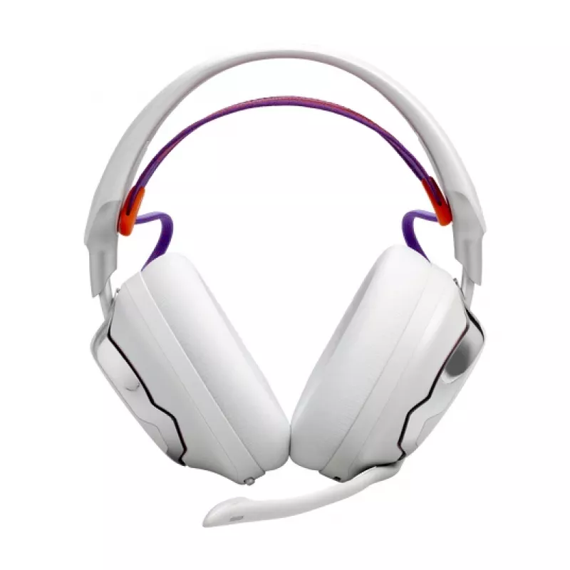 JBL Quantum 950 cuffie wireless con archetto gaming USB Type-C Bluetooth stazione di ricarica arancione, argento, bianco