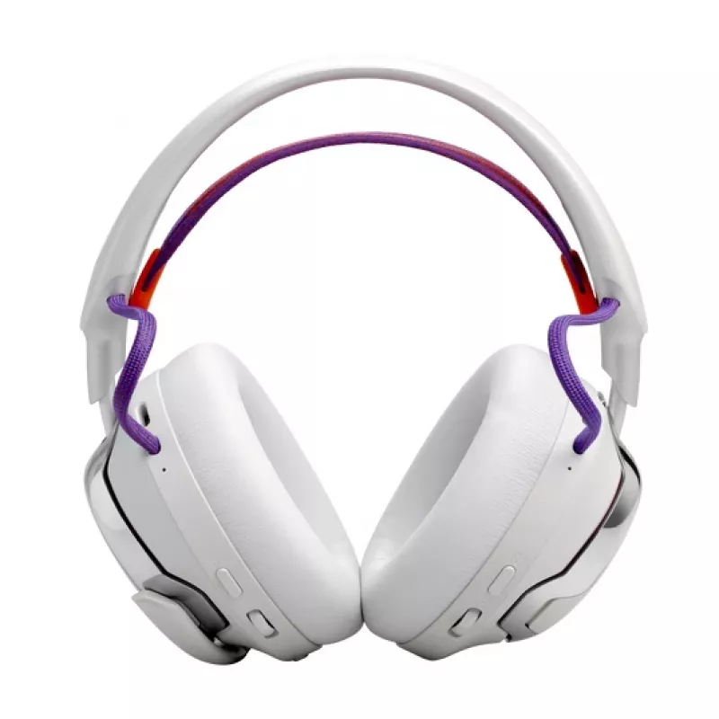 JBL Quantum 950 cuffie wireless con archetto gaming USB Type-C Bluetooth stazione di ricarica arancione, argento, bianco