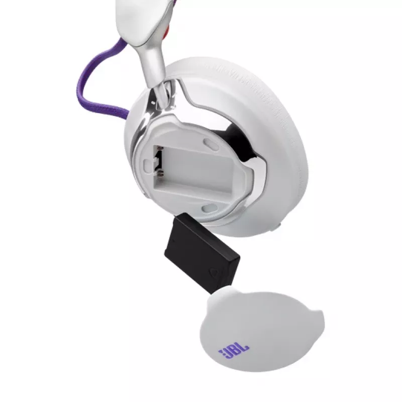 JBL Quantum 950 cuffie wireless con archetto gaming USB Type-C Bluetooth stazione di ricarica arancione, argento, bianco