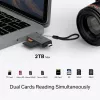 Lettore di schede TP‑LINK UA430D USB 3.1 — supporto MicroSD/SD, 200 Mbit/s, nero, 75×22,9×9,3 mm
