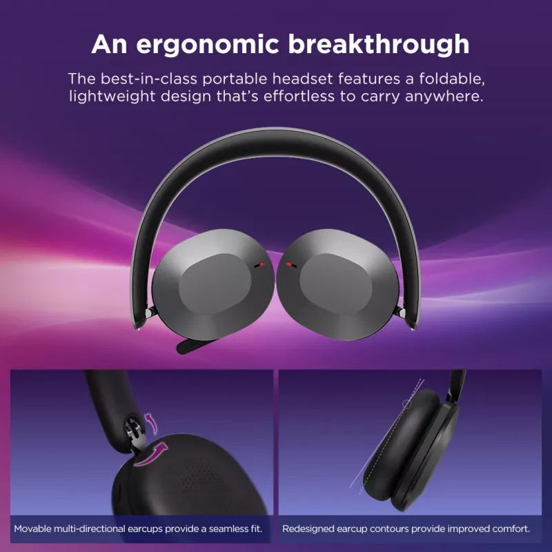 Lenovo 4XD1T60925 cuffie/headset wireless con archetto ufficio/call center USB Type-C Bluetooth grigio