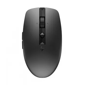 HP 715 mouse multi-dispositivo ricaricabile, ambidestro, RF Wireless + Bluetooth, 3000 DPI, nero