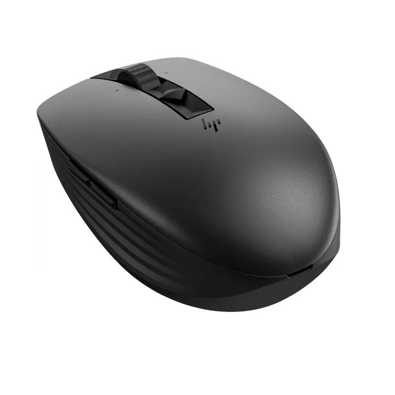 HP 715 mouse multi-dispositivo ricaricabile, ambidestro, RF Wireless + Bluetooth, 3000 DPI, nero