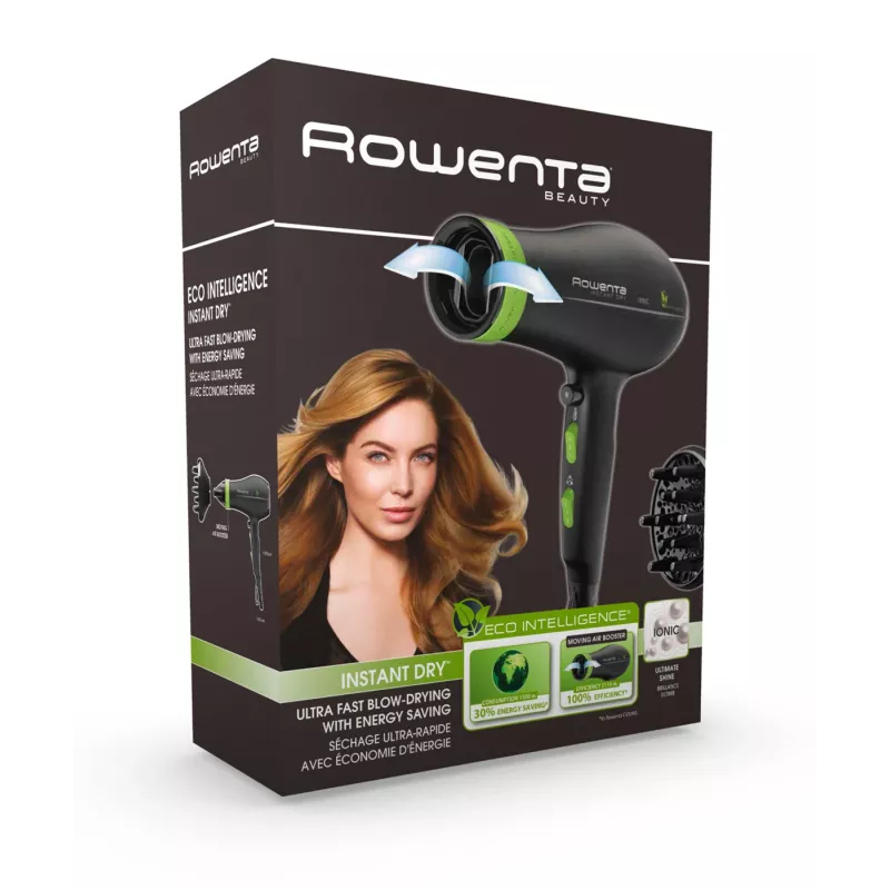 Rowenta CV6030 asciugacapelli 1500 W nero, verde