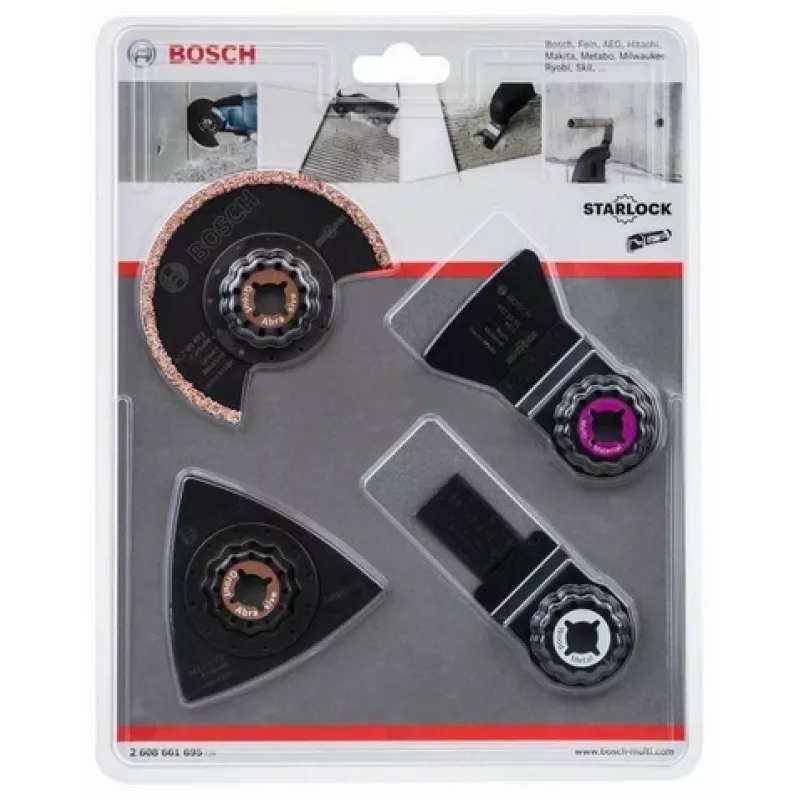 Bosch 2 608 661 695 set di lame per accessorio multiuso