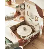 Tefal padella in ghisa da portata LOV E25972, rotonda 3,8 L, 28 cm, beige