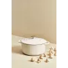 Tefal padella in ghisa da portata LOV E25972, rotonda 3,8 L, 28 cm, beige