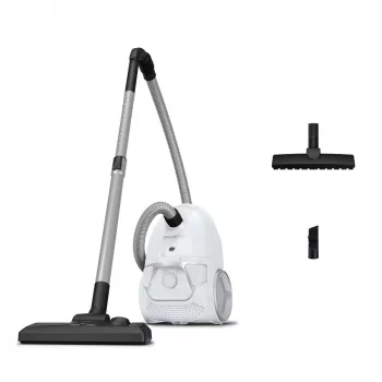 Aspirapolvere a traino senza sacchetto ROWENTA Compact Power RO3957EA — 900 W, aspirazione a secco, contenitore combinato 3 l, filtro igienico, bianco