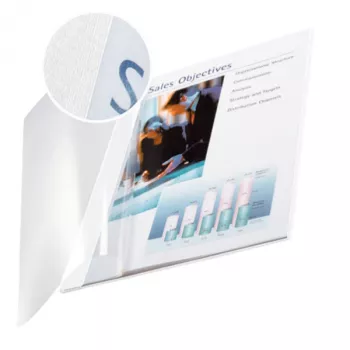 Leitz impressBIND copertina Soft 7,0 mm, A4, bianco, 70 fogli, 214 mm, 302 mm, 11 mm
