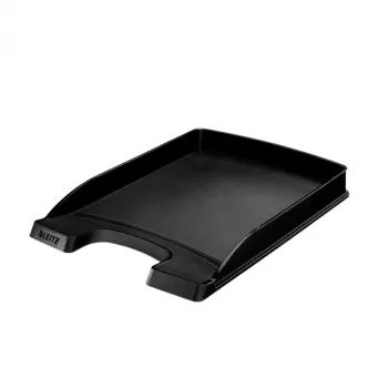Leitz Briefablage Plus sottile, plastica, nero, A4, busta, lettera, nota, carta, 242 x 330 x 32 mm, 255 x 357 x 35 mm