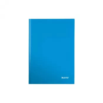 Leitz WOW quaderno A5 a quadretti con copertina rigida, blu, A5, 80 fogli, 80 g/m², carta a quadretti, copertina rigida