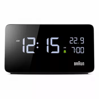 Braun BC20BEU orologio da parete/da tavolo orologio digitale rettangolare nero