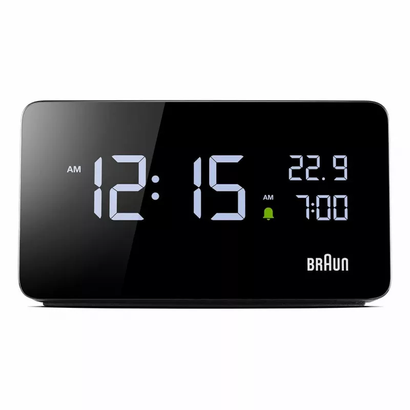 Braun BC20BEU orologio da parete/da tavolo orologio digitale rettangolare nero