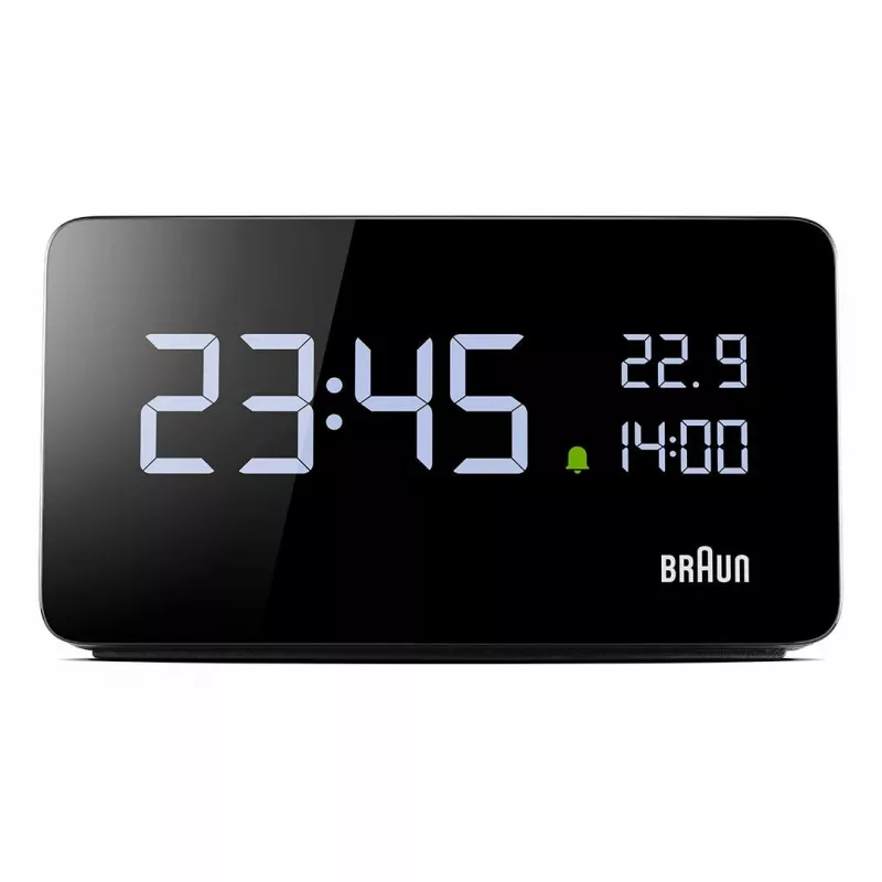 Braun BC20BEU orologio da parete/da tavolo orologio digitale rettangolare nero
