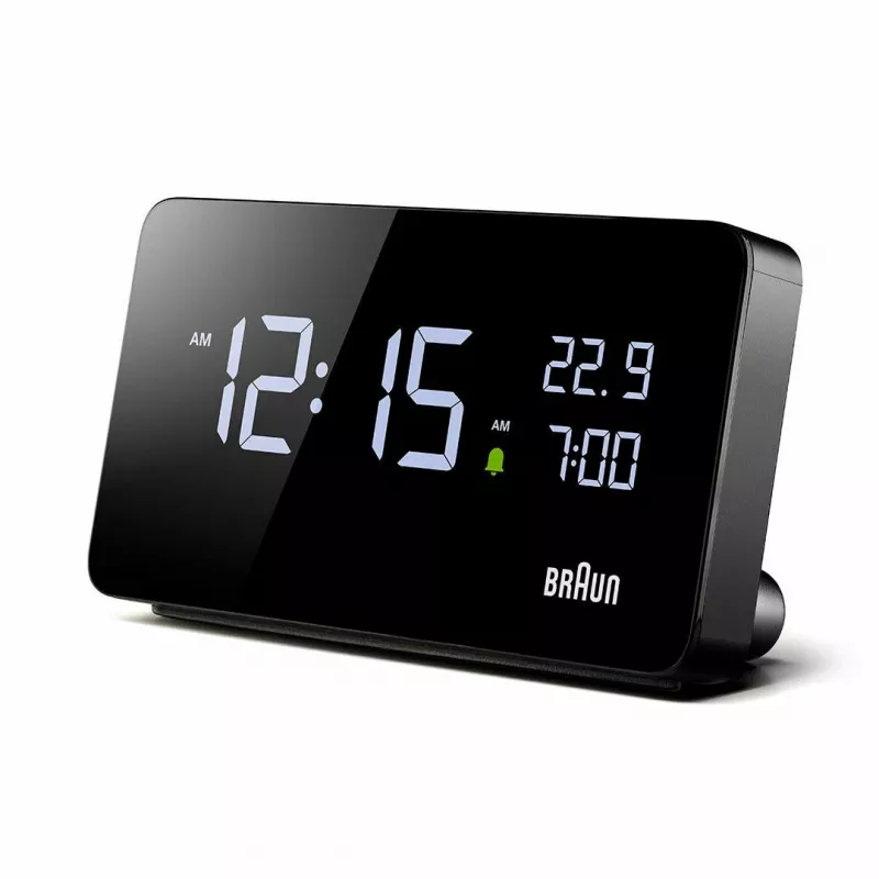 Braun BC20BEU orologio da parete/da tavolo orologio digitale rettangolare nero