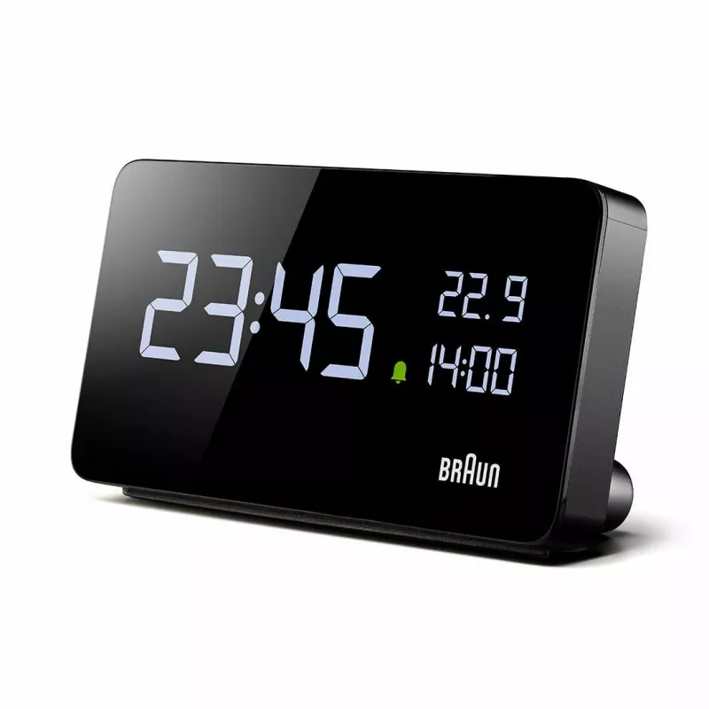 Braun BC20BEU orologio da parete/da tavolo orologio digitale rettangolare nero
