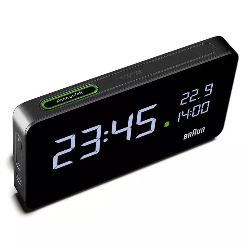 Braun BC20BEU orologio da parete/da tavolo orologio digitale rettangolare nero