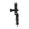 HAMA supporto passivo per action camera — grande, nero, per biciclette e outdoor (adatto per tubi 2,5–6,2 cm)