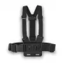 Cinghia pettorale per fotocamera HAMA 00004567 per action cam (compatibile GoPro), nero, supporto pettorale regolabile