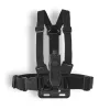 Cinghia pettorale per fotocamera HAMA 00004567 per action cam (compatibile GoPro), nero, supporto pettorale regolabile