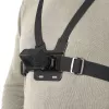 Cinghia pettorale per fotocamera HAMA 00004567 per action cam (compatibile GoPro), nero, supporto pettorale regolabile