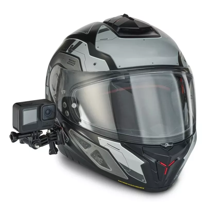 Supporto HAMA 00004572 per action camera nero — supporto laterale per casco con braccio orientabile
